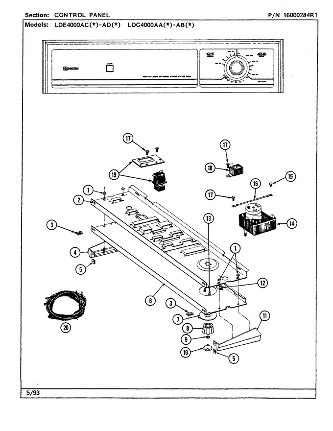 Diagram for LDE4000ADW