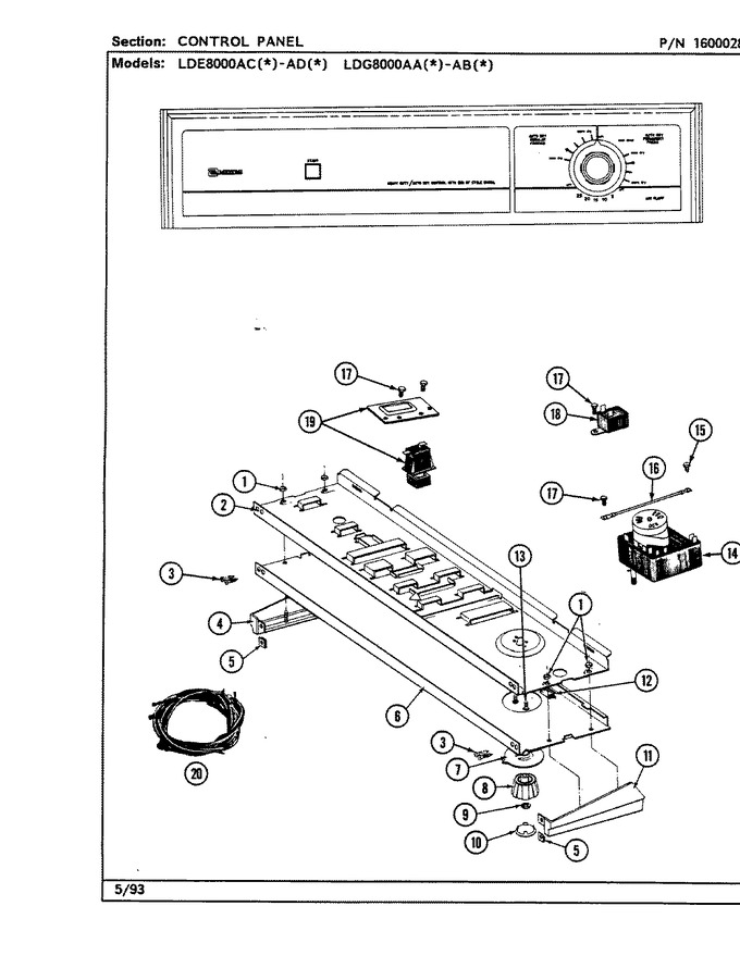 Diagram for LDG8000ABL