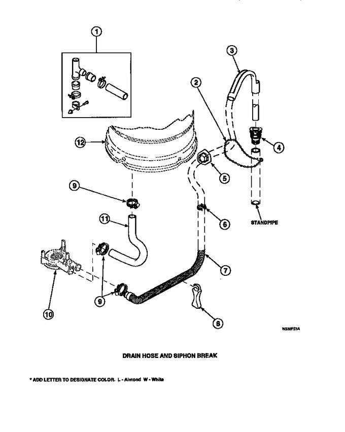 Diagram for LW8252W2 (BOM: PLW8252W2 A)