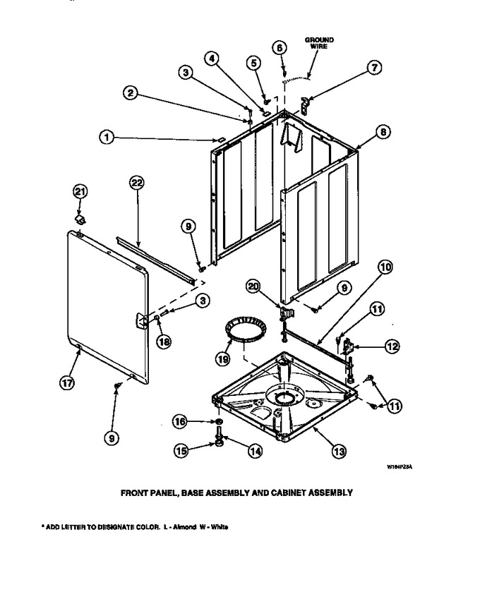 Diagram for LW8413W2 (BOM: PLW8413W2 A)