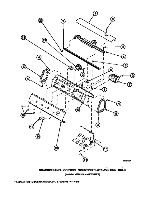 Diagram for LW8252W2 (BOM: PLW8252W2 A)
