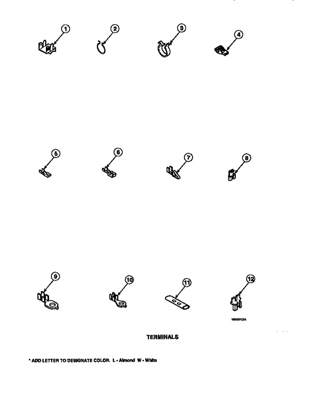 Diagram for LW8252W2 (BOM: PLW8252W2 A)