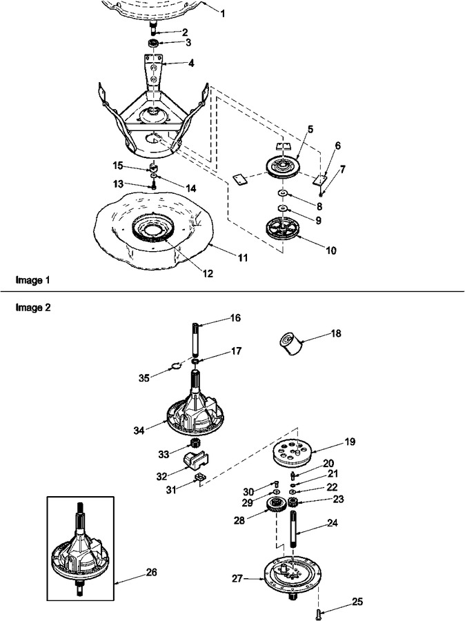 Diagram for LWA18AW (BOM: PLWA18AW)