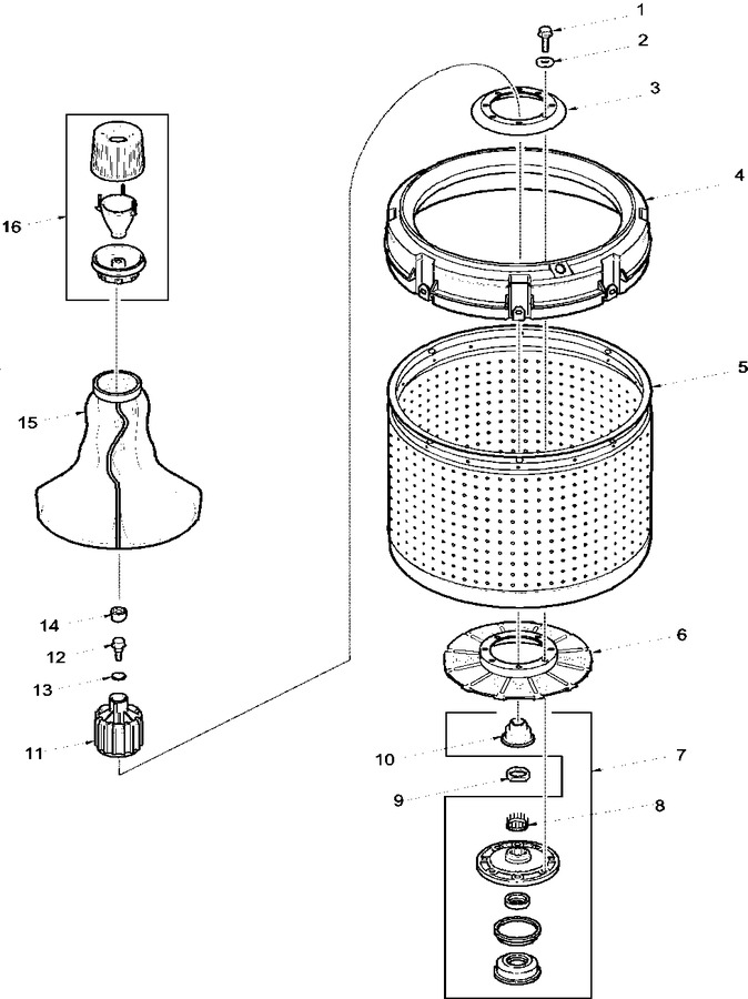 Diagram for LWC30AW (BOM: PLWC30AW)