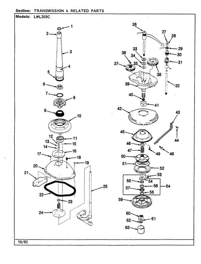 Diagram for LWL203AC