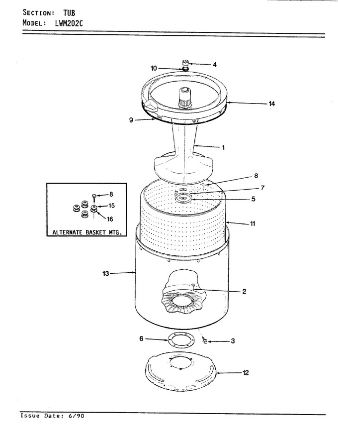 Diagram for LWM202WC