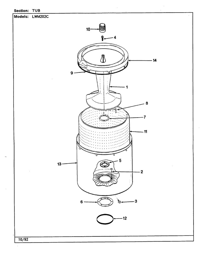 Diagram for LWM202WC