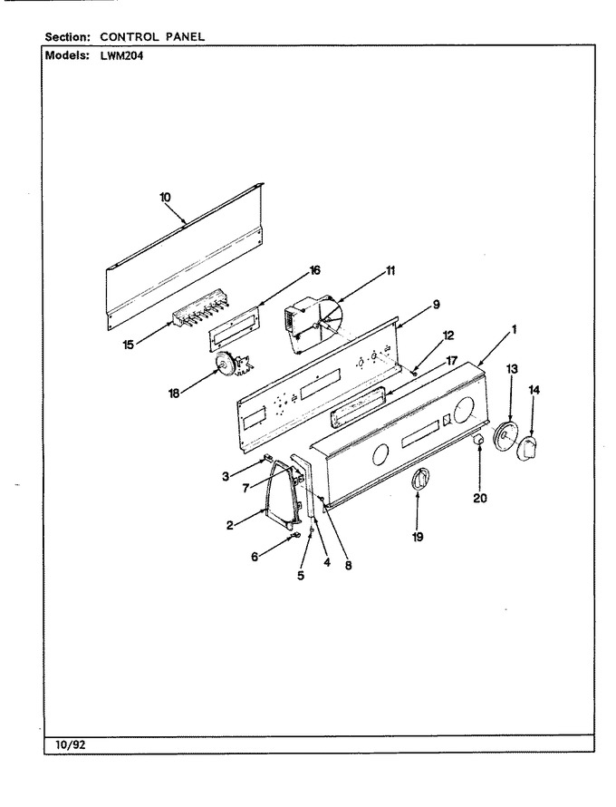 Diagram for LWM204W