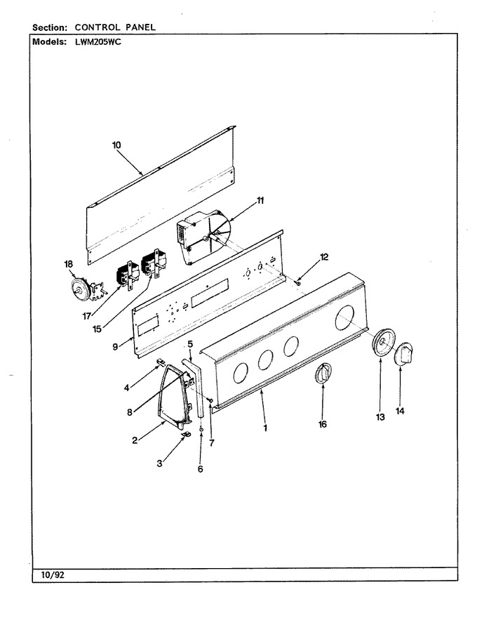 Diagram for LWM205WC