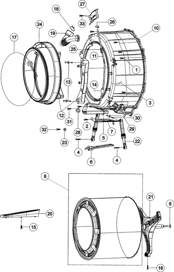 Diagram for MAH8700AWM
