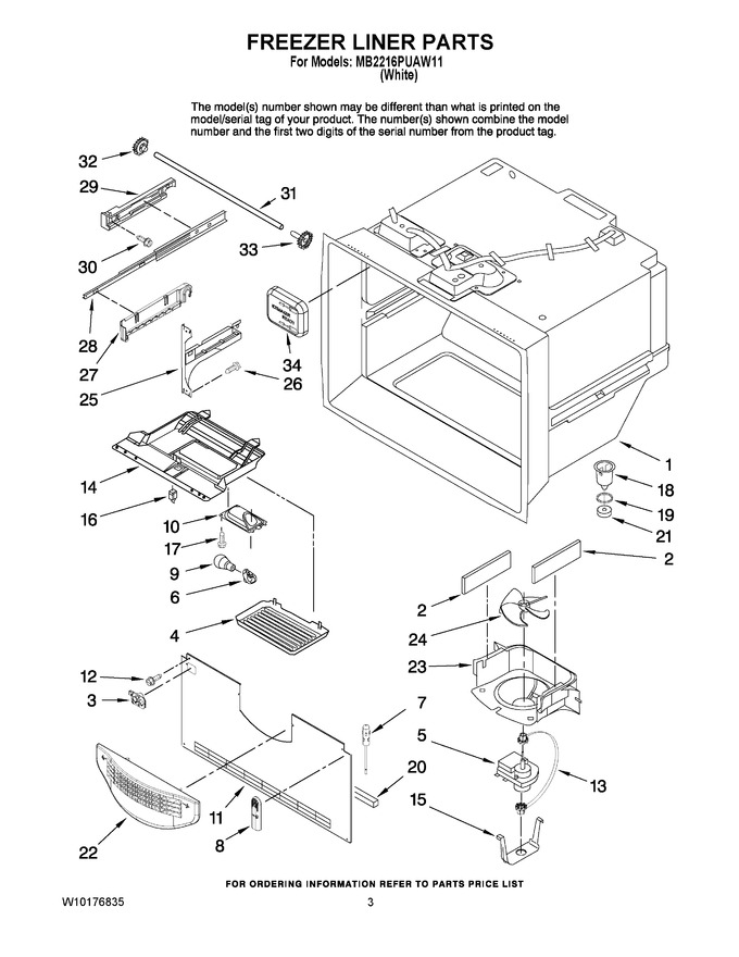 Diagram for MB2216PUAW11