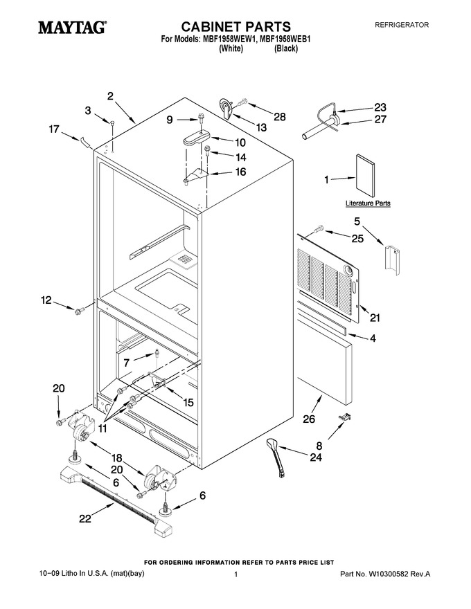 Diagram for MBF1958WEW1