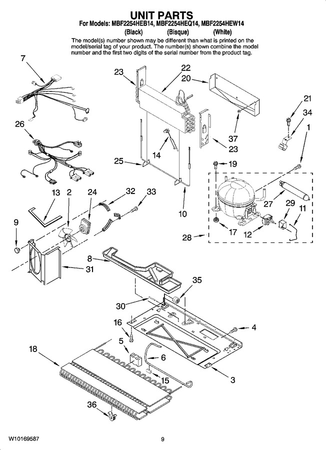 Diagram for MBF2254HEW14