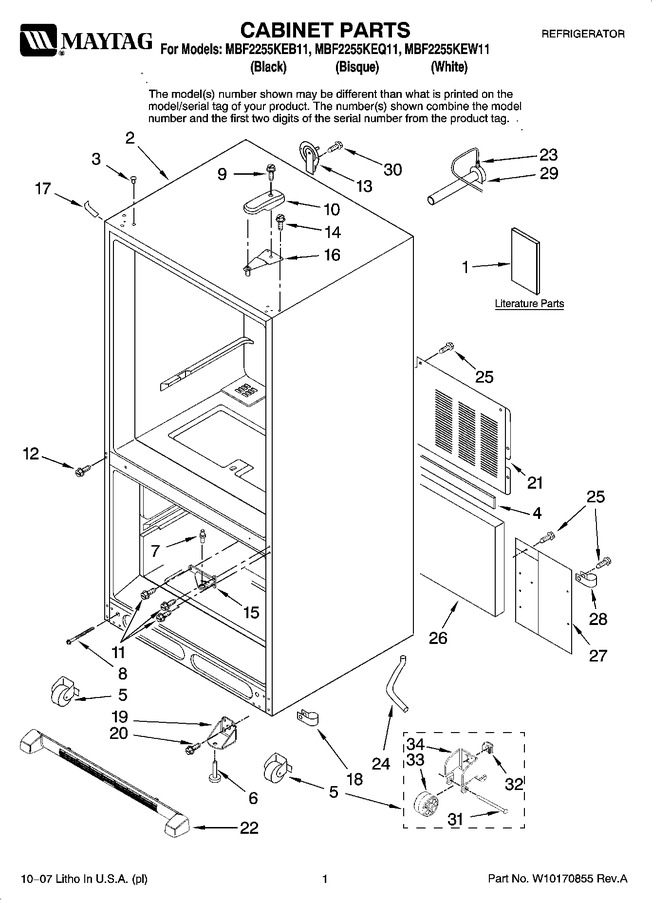 Diagram for MBF2255KEB11