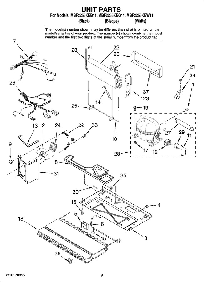 Diagram for MBF2255KEW11