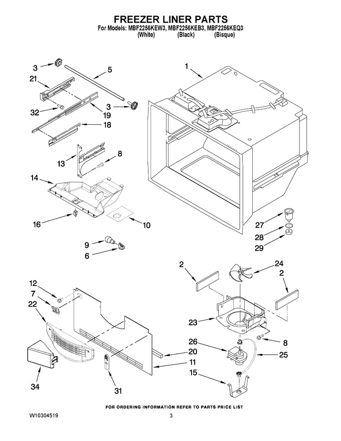Diagram for MBF2256KEW3