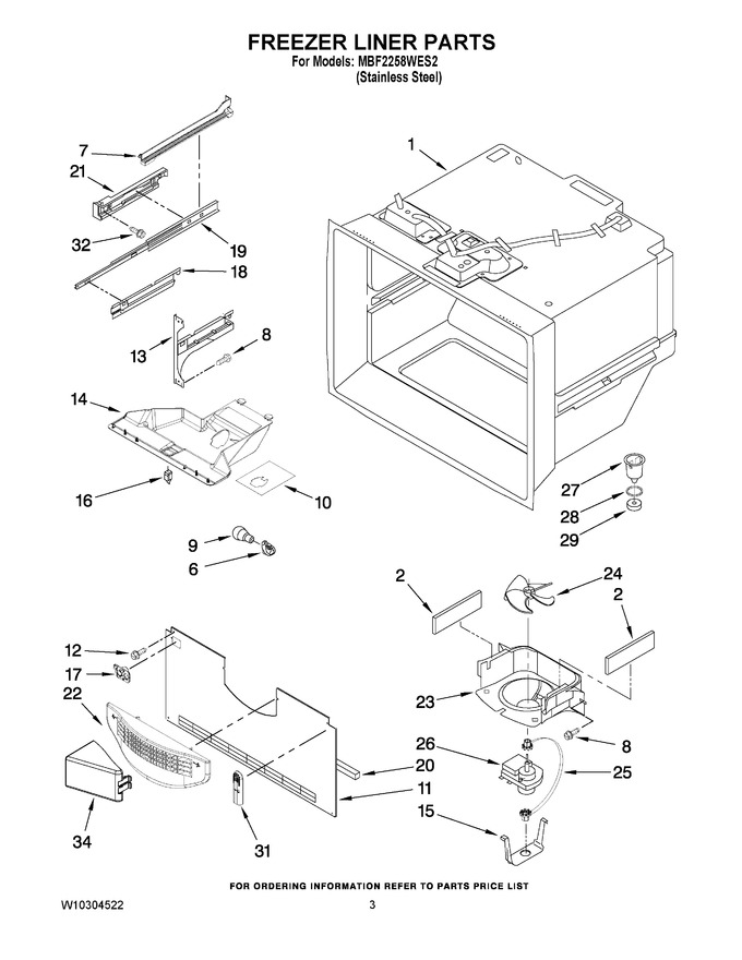 Diagram for MBF2258WES2