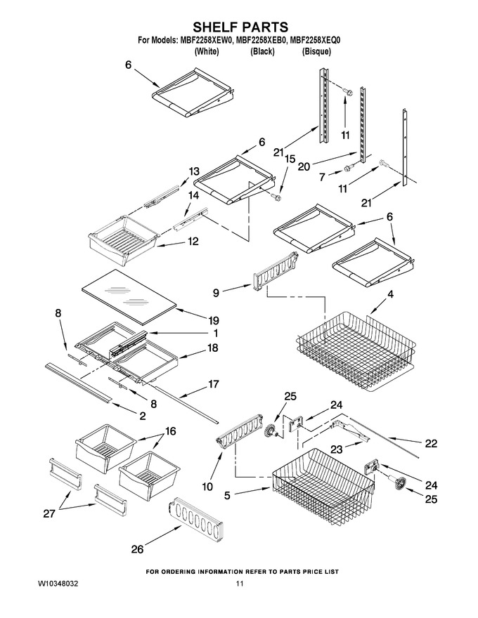 Diagram for MBF2258XEW0