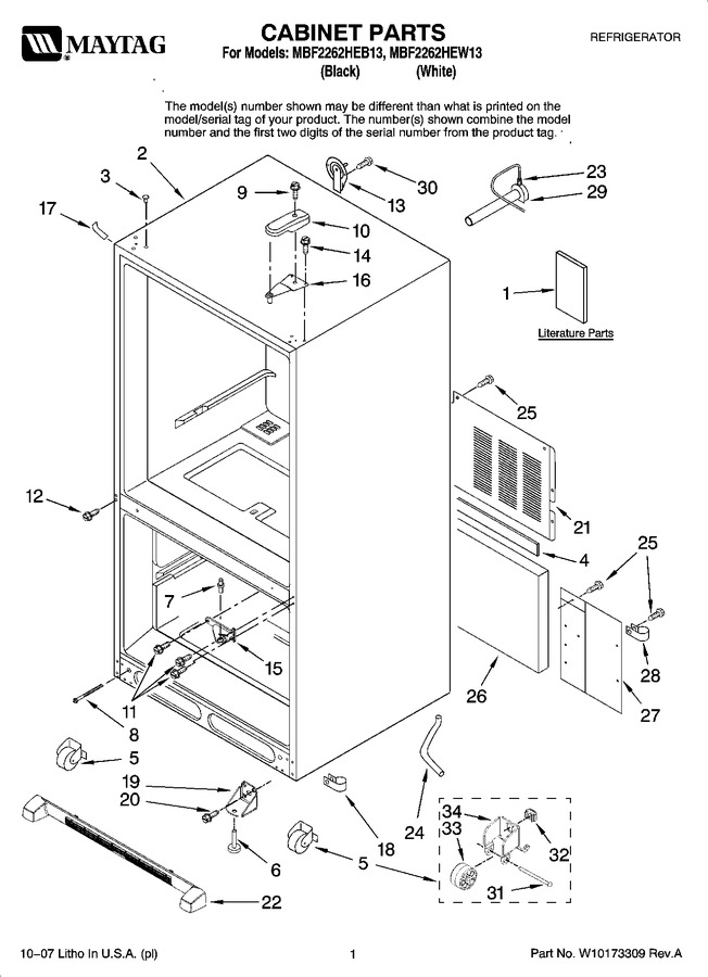 Diagram for MBF2262HEW13