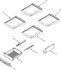 Diagram for 10 - Refrigerator Shelves