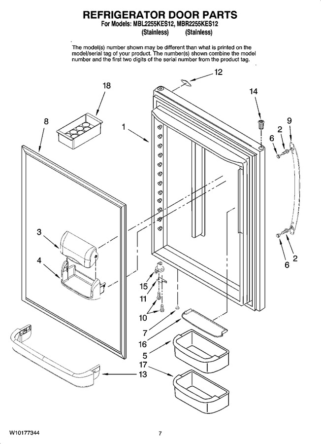 Diagram for MBR2255KES12