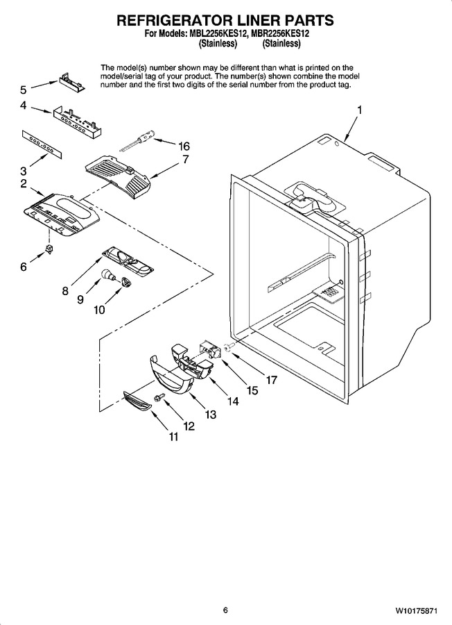 Diagram for MBR2256KES12