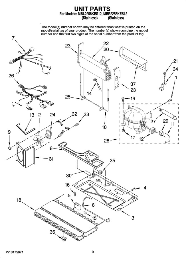 Diagram for MBR2256KES12