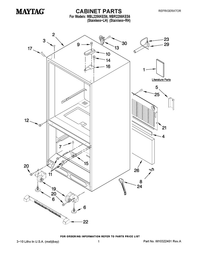 Diagram for MBR2256KES6