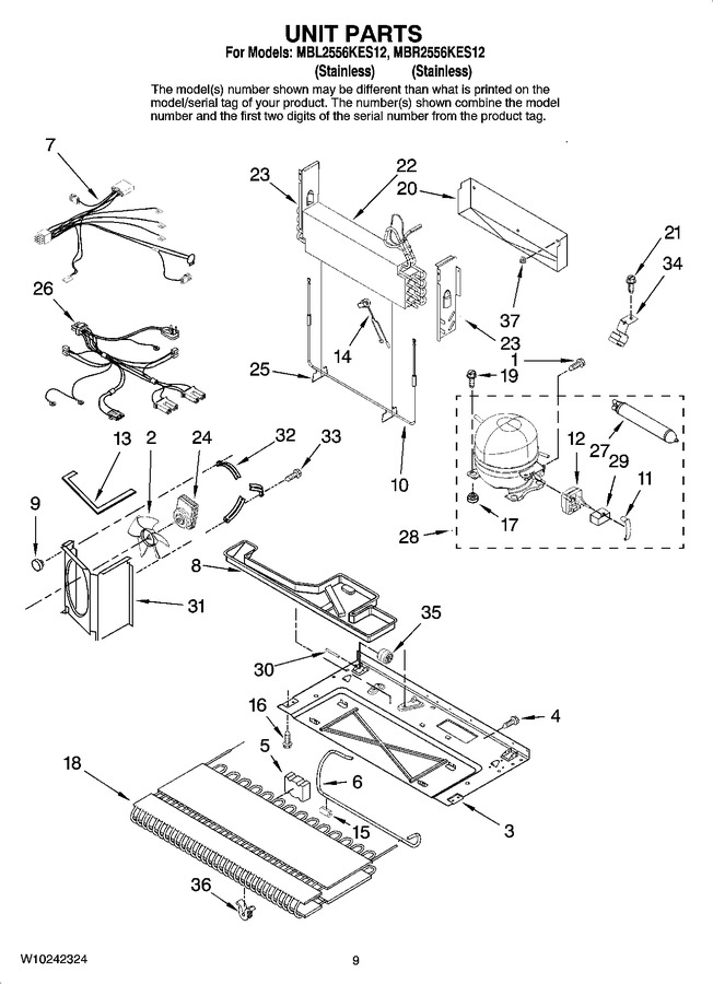 Diagram for MBR2556KES12