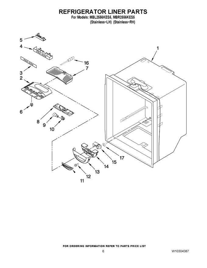 Diagram for MBR2556KES5