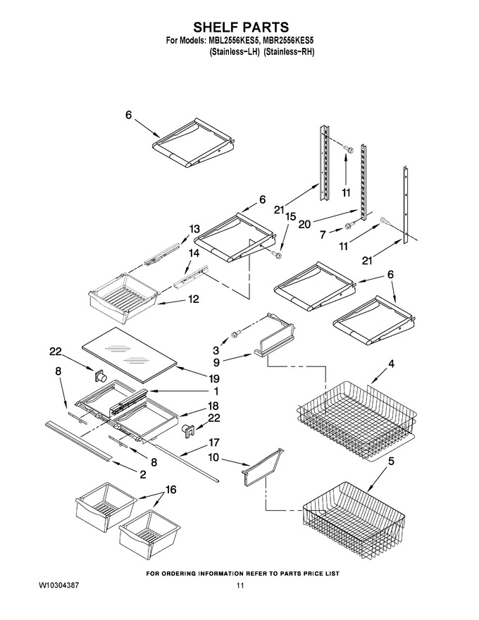 Diagram for MBR2556KES5