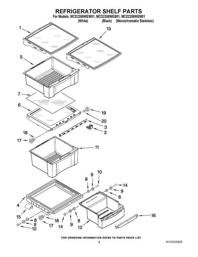 Diagram for MCD2358WEW01