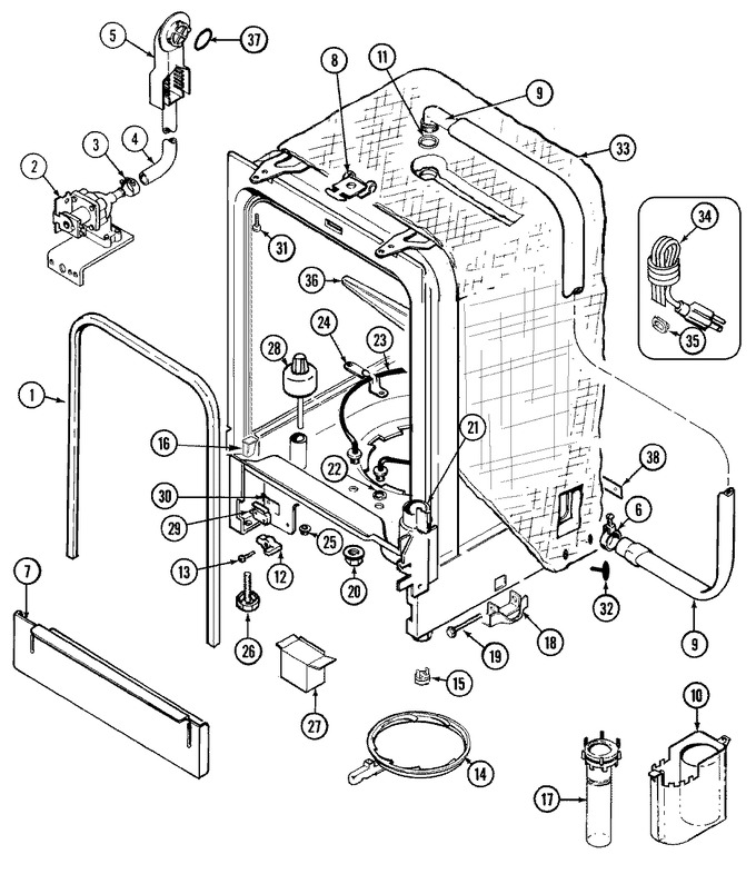 Diagram for MDB2400AWZ