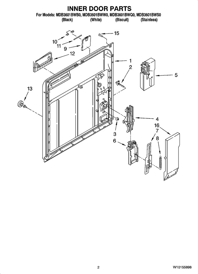 Diagram for MDB3601BWW0