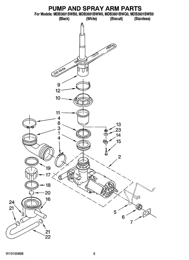 Diagram for MDB3601BWW0