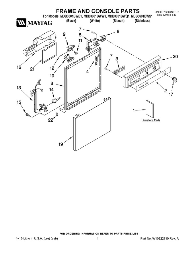 Diagram for MDB3601BWB1
