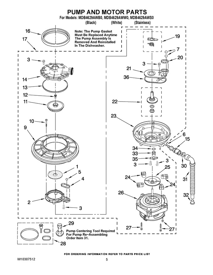 Diagram for MDB4629AWS0