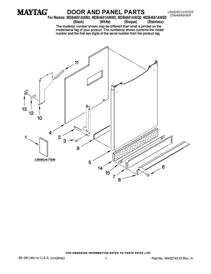 Diagram for MDB4651AWB0