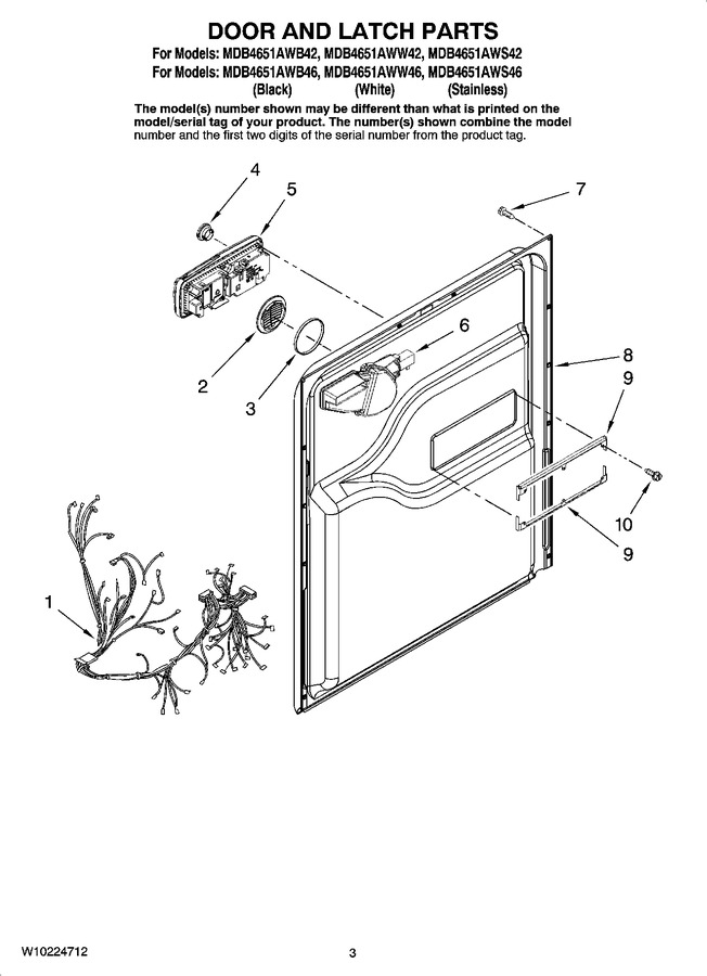 Diagram for MDB4651AWW42