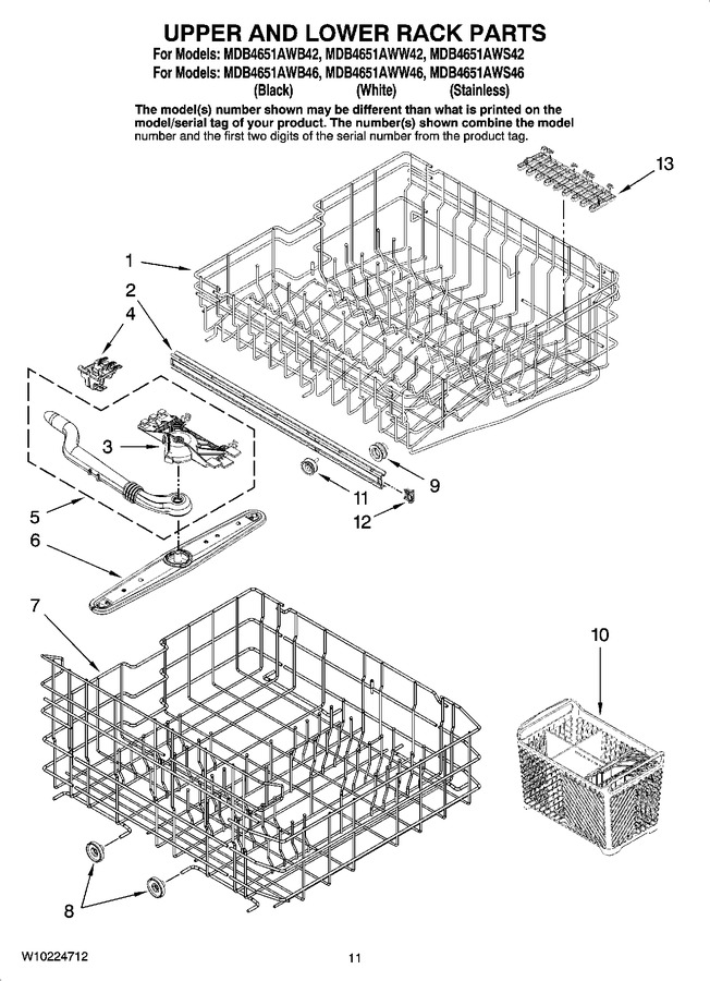 Diagram for MDB4651AWW46
