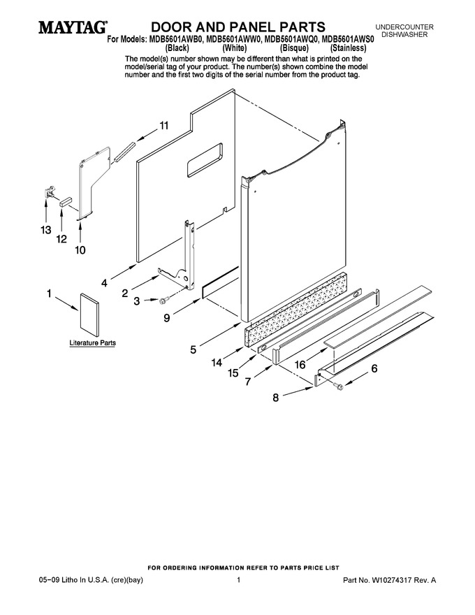 Diagram for MDB5601AWQ0
