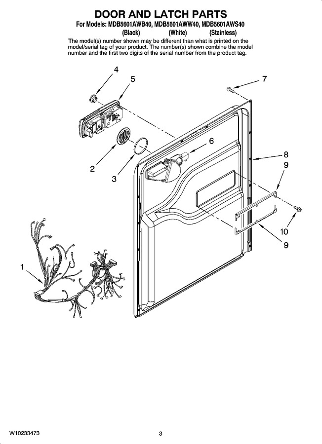 Diagram for MDB5601AWS40