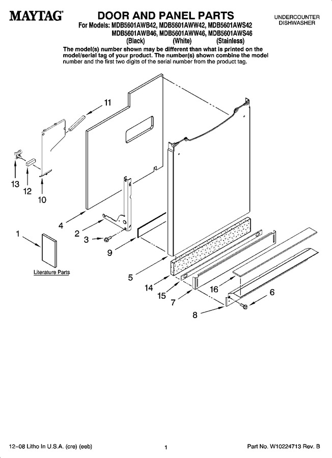 Diagram for MDB5601AWB42