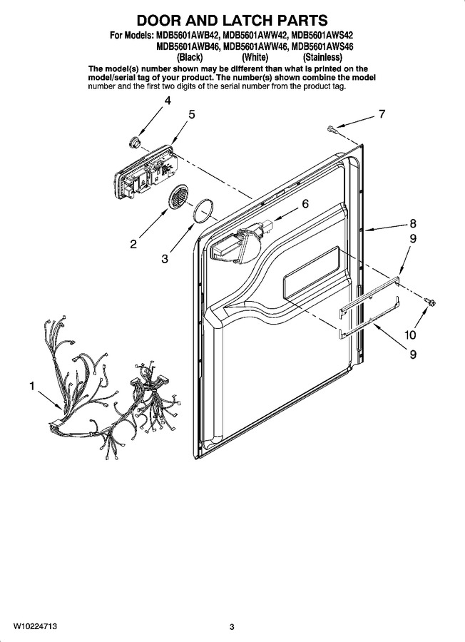 Diagram for MDB5601AWB42