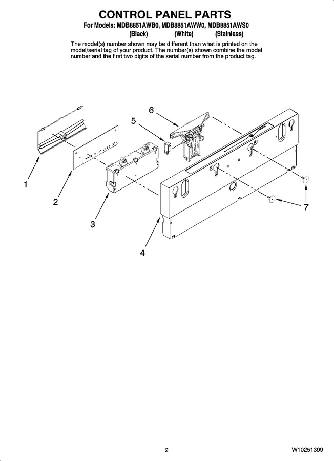 Diagram for MDB8851AWW0