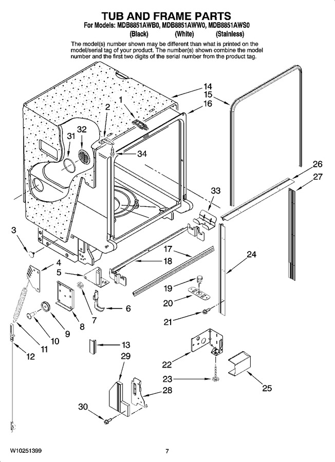 Diagram for MDB8851AWB0