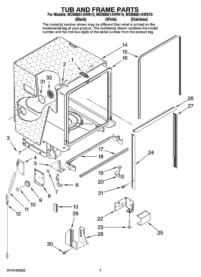 Diagram for MDB8851AWW10