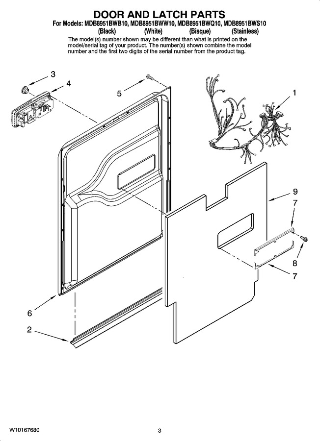 Diagram for MDB8951BWQ10