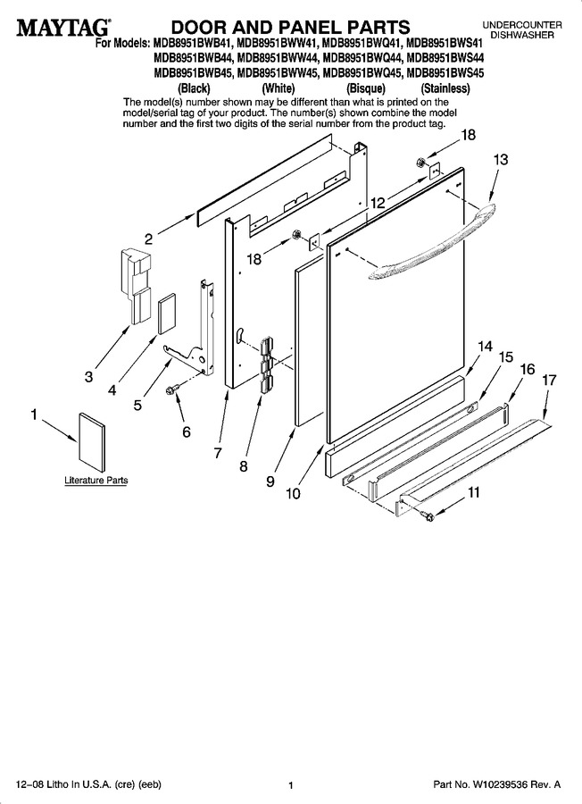 Diagram for MDB8951BWB41