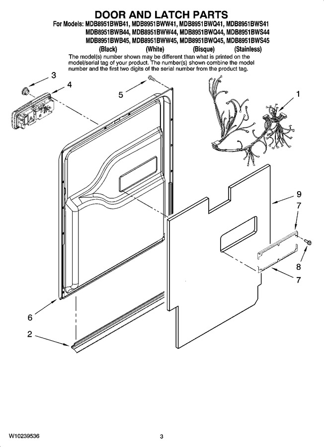 Diagram for MDB8951BWB41